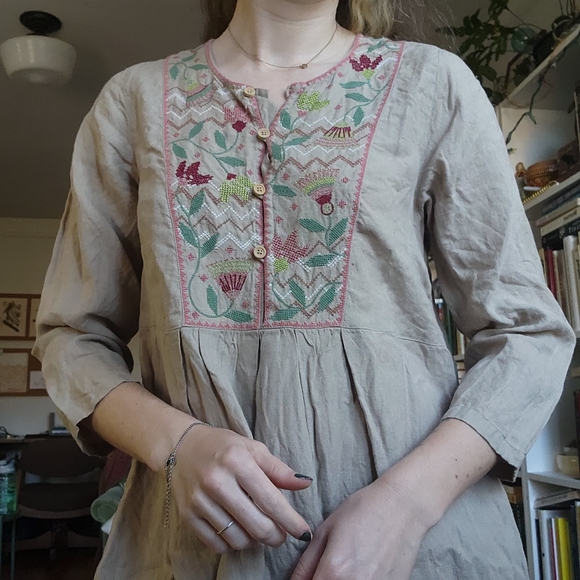 Gudrun Sjödén Swedish Design Linen Dress - Picture 1 of 11